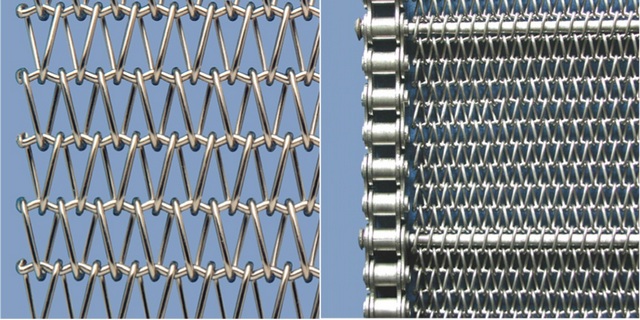 Steel mesh belt conveyor