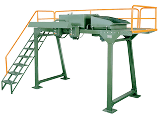 Rack for supplying screws and washers to the machine