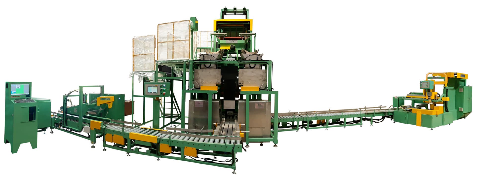 Automatic carton electromagnetic orientation packing line for bolts and nuts