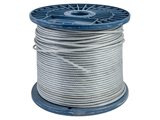 3mm PVC COATED WIRE ROPE galvanized steel stranded metal cable cord transport 